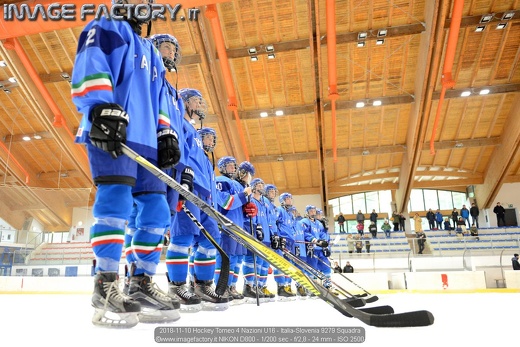 2018-11-10 Hockey Torneo 4 Nazioni U16 - Italia-Slovenia 9279 Squadra